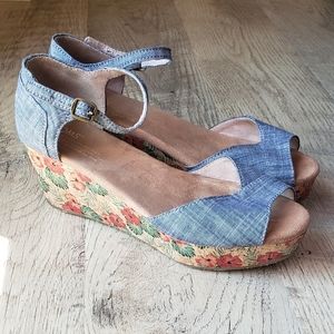 TOMS Denim Platforms